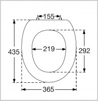 ASIENTO y TAPA INODORO CENTURY VILLEROY & BOCH